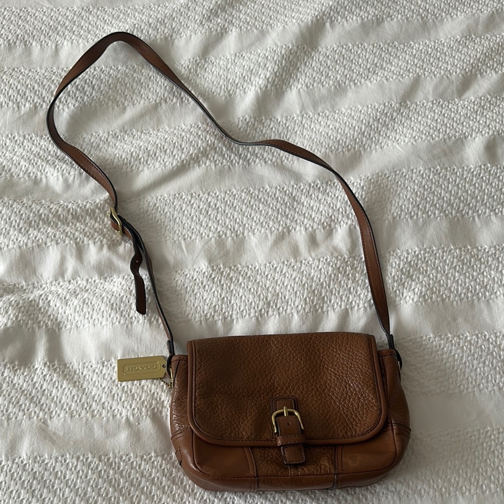 Coach Brown Leather Crossbody Bag
